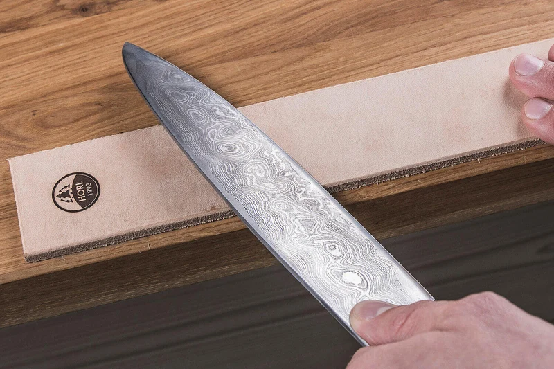 Cuir d'affûtage HORL® en vachette tanné végétal