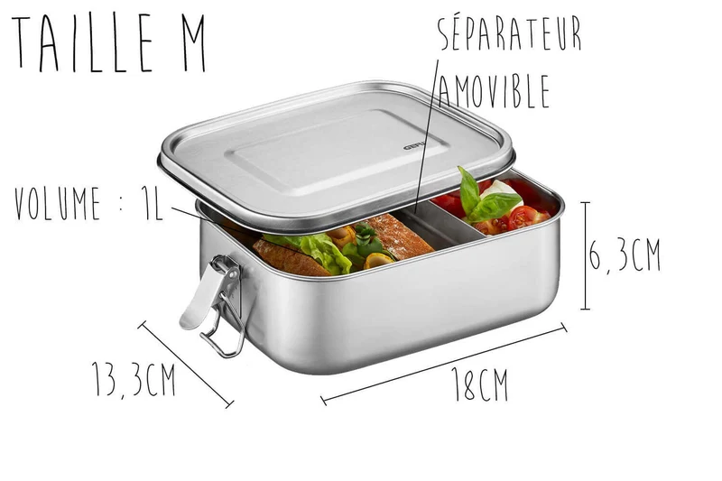 Lunch box Gefu Endure en inox