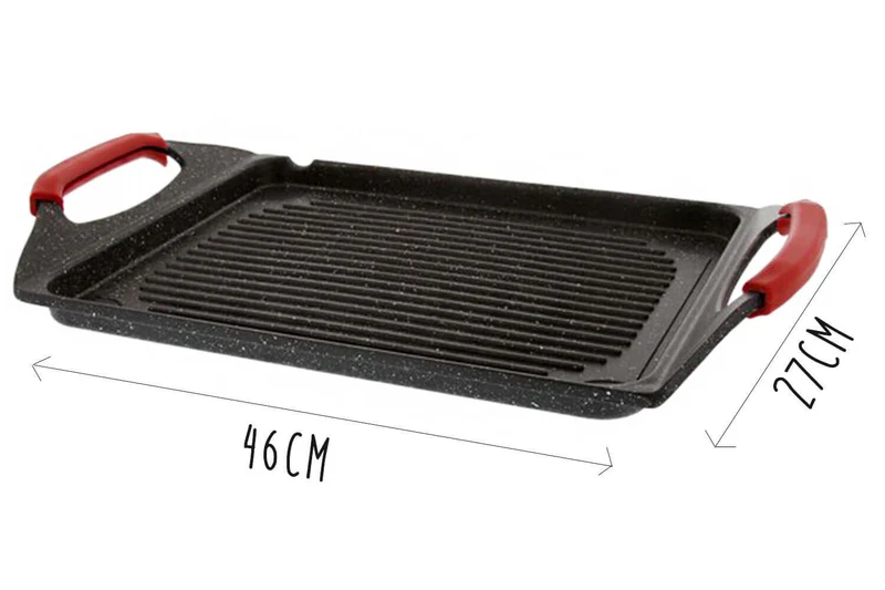 Plancha grill en fonte Pradel Excellence Premium 46 x 27 cm façon pierre tous feux/ induction